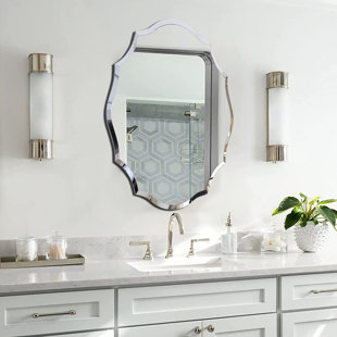 Oval bathroom deals cabinet mirror